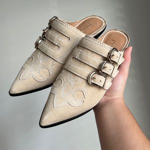 NEW Joie cabery western mule shoes cowgirl boots